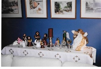 Inge's ever-growing collection of angels